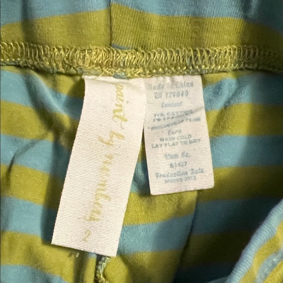 Matilda Jane size 2 Paint by Numbers Lemongrass Benny’s Blue Green Striped EUC - Picture 3 of 6